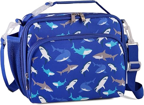 Large Kids Lunch Box, Insulated Lunch Bag for Girls Boys Teens Toddlers Cute School Lunch Tote with Shoulder Strap, VONXURY