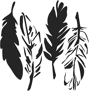 Crafters Workshop Fancy Feathers Stencil - 6x6 Inch Template For Mixed Media, Scrapbooking - View #4
