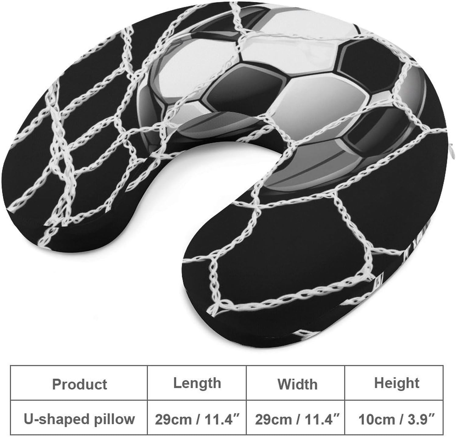 Soccer Ball Football Net Memory Foam Pillows U Shaped Travel Neck Pillow