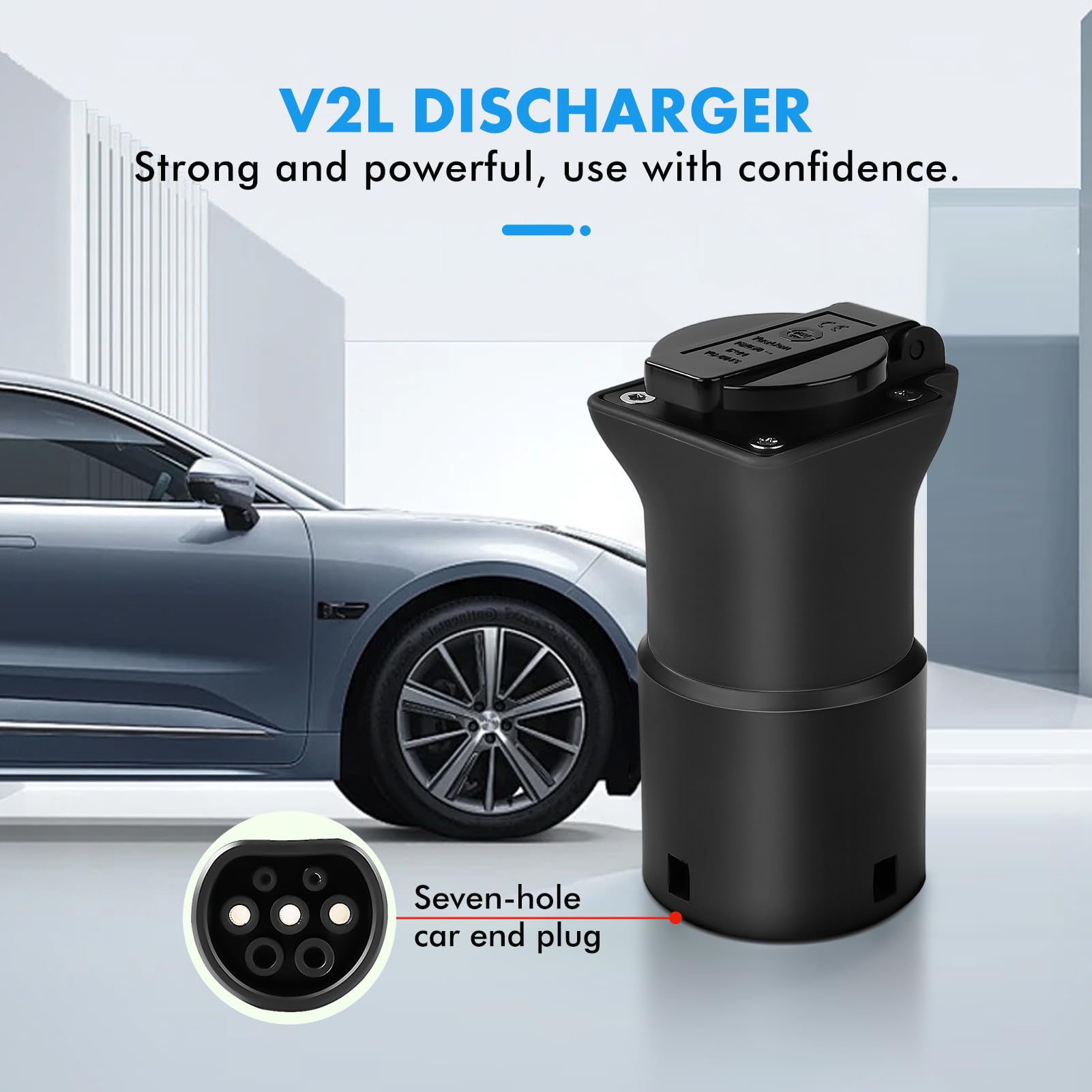 V2L adapter kompatybilny z silnikiem Leapmotor, 16 A, 220 V, adapter do pojazdu do obciążenia