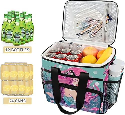 Vista 10 de STAYTOP Bonita bolsa de almuerzo aislada reutilizable a prueba de fugas, con correa de hombro desmontable, utilizada para la escuela, mujeres