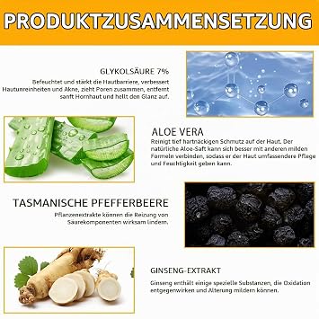 ACWOO Glycolic Acid 7% Toning Solution Refines Pores Face Scrub Acne Rejuvenates Your Skin