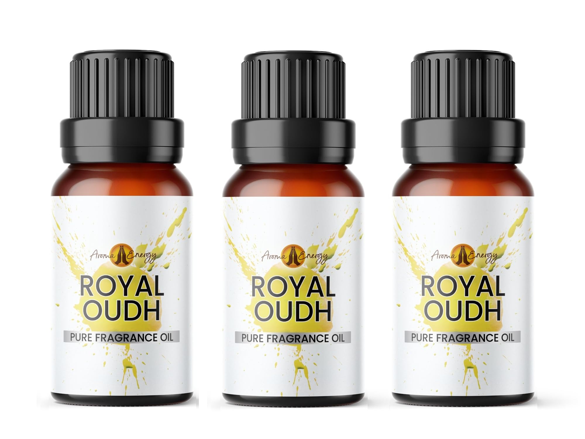 Royal Oudh Fragrance Oil 30ml (3x10ml) | Arabic Oud Style Scent for Perfume Oil, Home Diffuser, Burners, Candle Making, soap Making, Wax melt Making for Women & Men — image 1