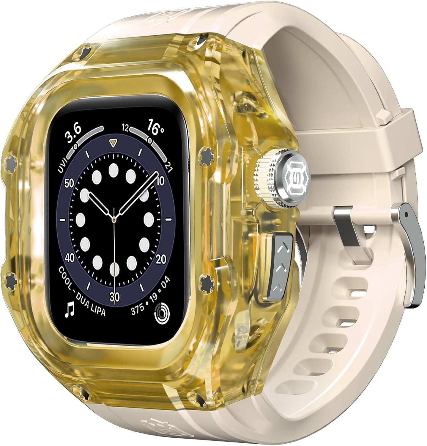 Rugged Case for Apple Watch Ultra 2/1 49mm, Shockproof Dustproof Silicone Rubber Rugged Military Full Body Protective Case with Screen Protector & Wristband