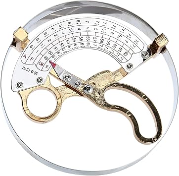 49-62cm Stainless Steel & Brass Hat Ruler Scissor Type Adult Hat Size Measuring Tools Handle
