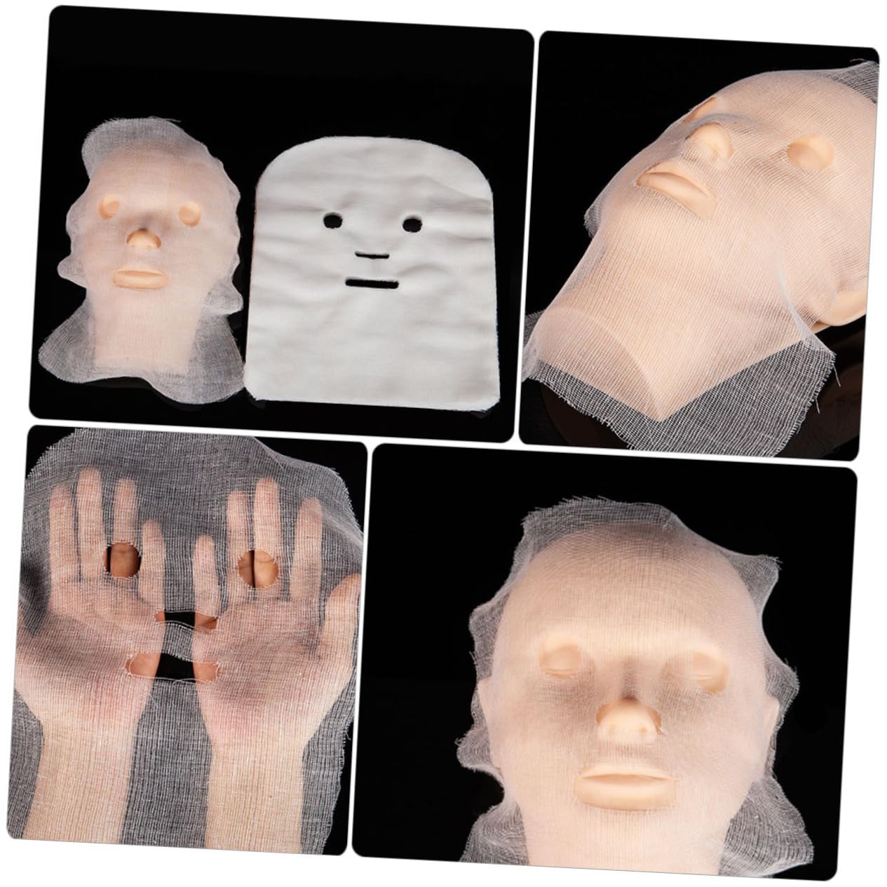 FRCOLOR 400stücke Vorgeschnittene Gesichtsmaske Für Schönheitsanwendungen Für -tuchmasken Und Hautpflege Und Hautfreundlich