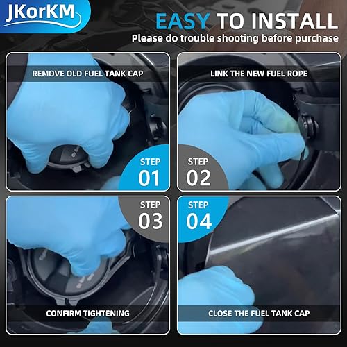 Vista 82 de Tapa del depósito de combustible, tapa de gasolina para Jeep Wrangler JK 2003-2018, Jeep Patriot 2008-2017, Jeep Wrangler TJ 2003-2006, Jeep