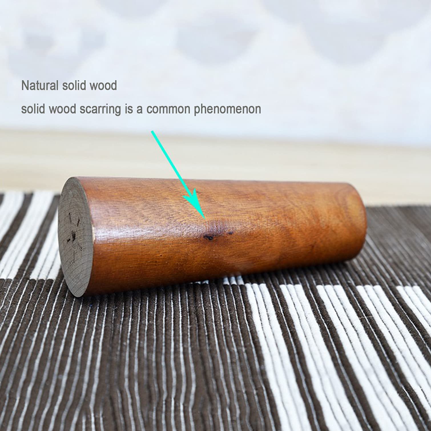 Set di 4 Gambe per Mobili In Legno Massello,Bullone M8 Colore Noce Gambe Per Divano Piedini di Ricambio,per Armadio,Sedia,Comò,Letto,Tavolino Accessori Hardware per Mobili (25cm)