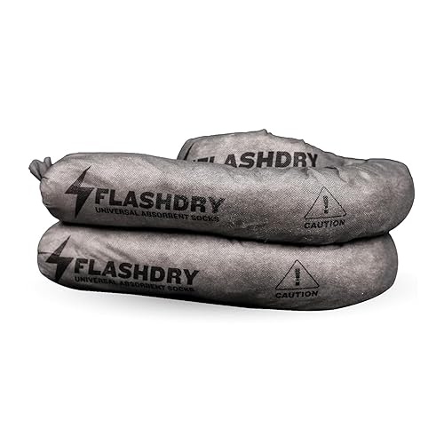 Miniatura 9 de 1 kit completo portátil Flashdry incluye bolsa amarilla, etiqueta de bolsa, 15 almohadillas absorbentes de derrames, 2 calcetines absorbentes de 3