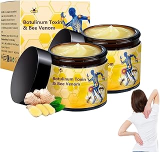2 Pcs Botulinum Toxin & Bee Venom Bone Cream, Bee Venom Joint Gel with Natural Formula for Neck,Waist,Back Hand Feet and Leg