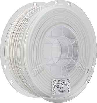 Polymaker PolyLite PETG 3D Printer Filament, 3D Printing Filament, 2.85 PETG - 1Kg Spool (2.2lbs) White Filament [Random Outer Packaging]