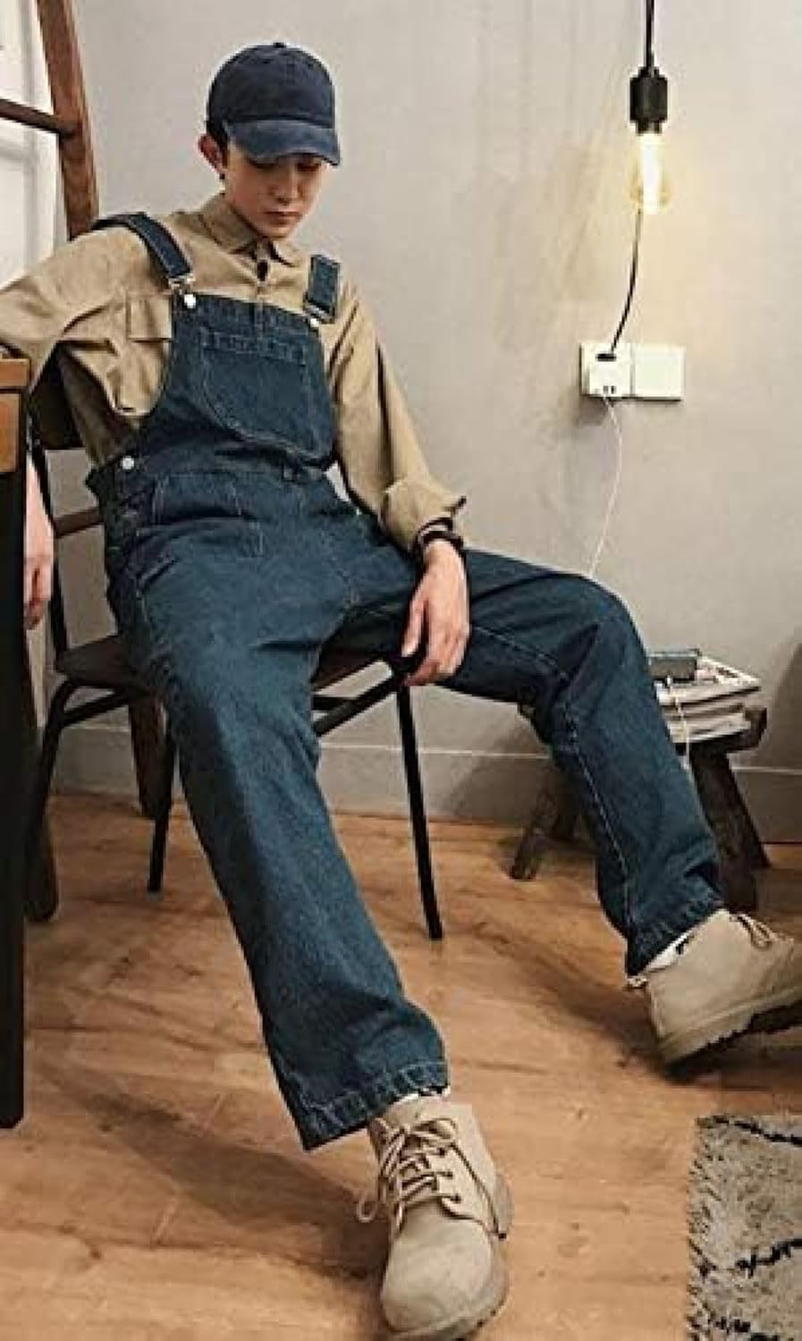 [売店] デニムサロペット メンズ オーバーオール デニムパンツ ゆったり ファッション ジーンズ ストリート系 オールインワン 韓