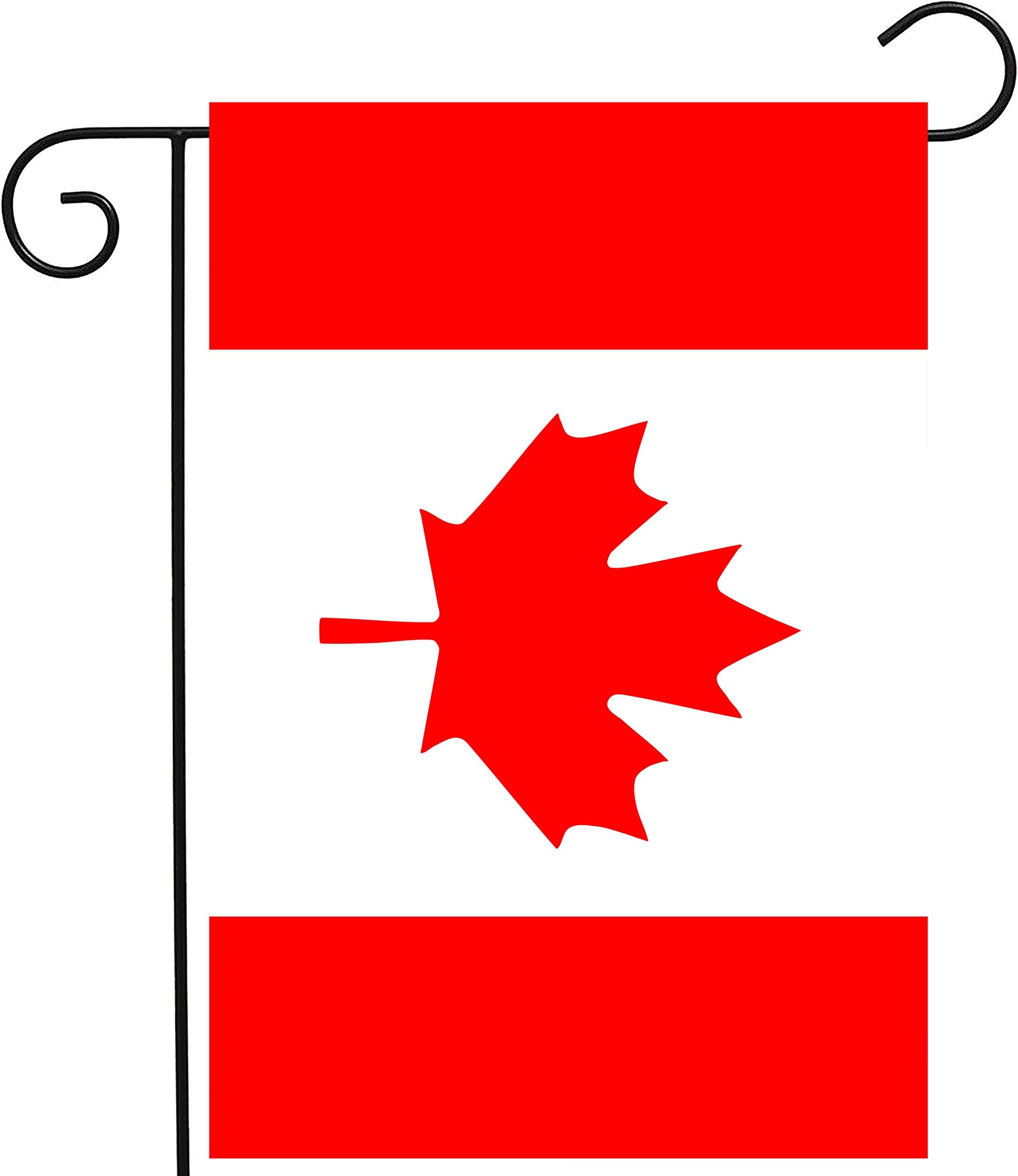 Canada Canadian Maple Leaf National Flag Garden Yard Flag 12"x 18" Double Sided, Polyester Welcome House Flag Banners for Patio Lawn Outdoor Home Decor