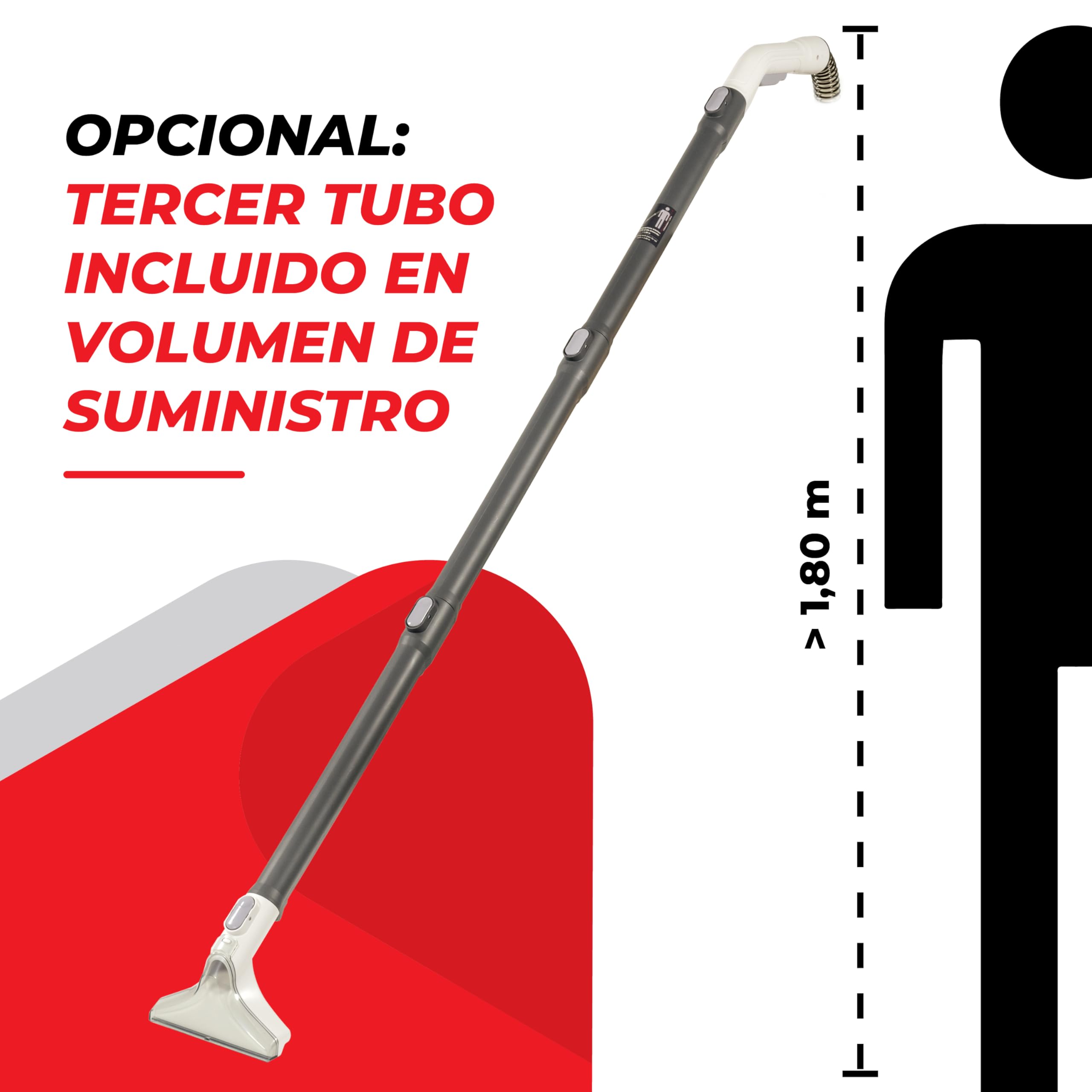 SPOTTY aspiradora de agua tapiceria | Aspiradora con 170mbar de potencia de succión para limpiar alfombras, tapicerías, pelos de mascotas, coches y suelos duros | limpiador de tapicerias [67 db]