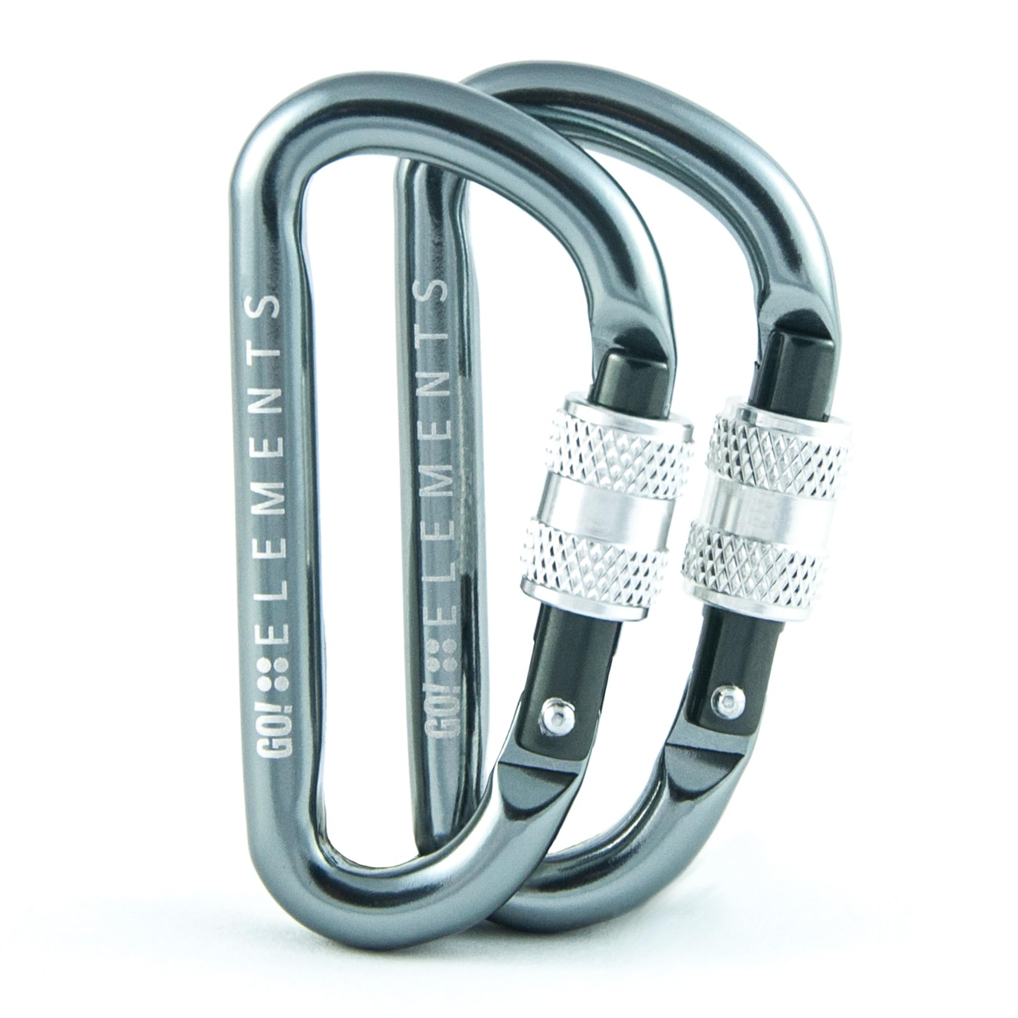 GO!elements Mini Mosquetón Micro 6 con tapón de Rosca, envase de 2 o 6 Unidades !
