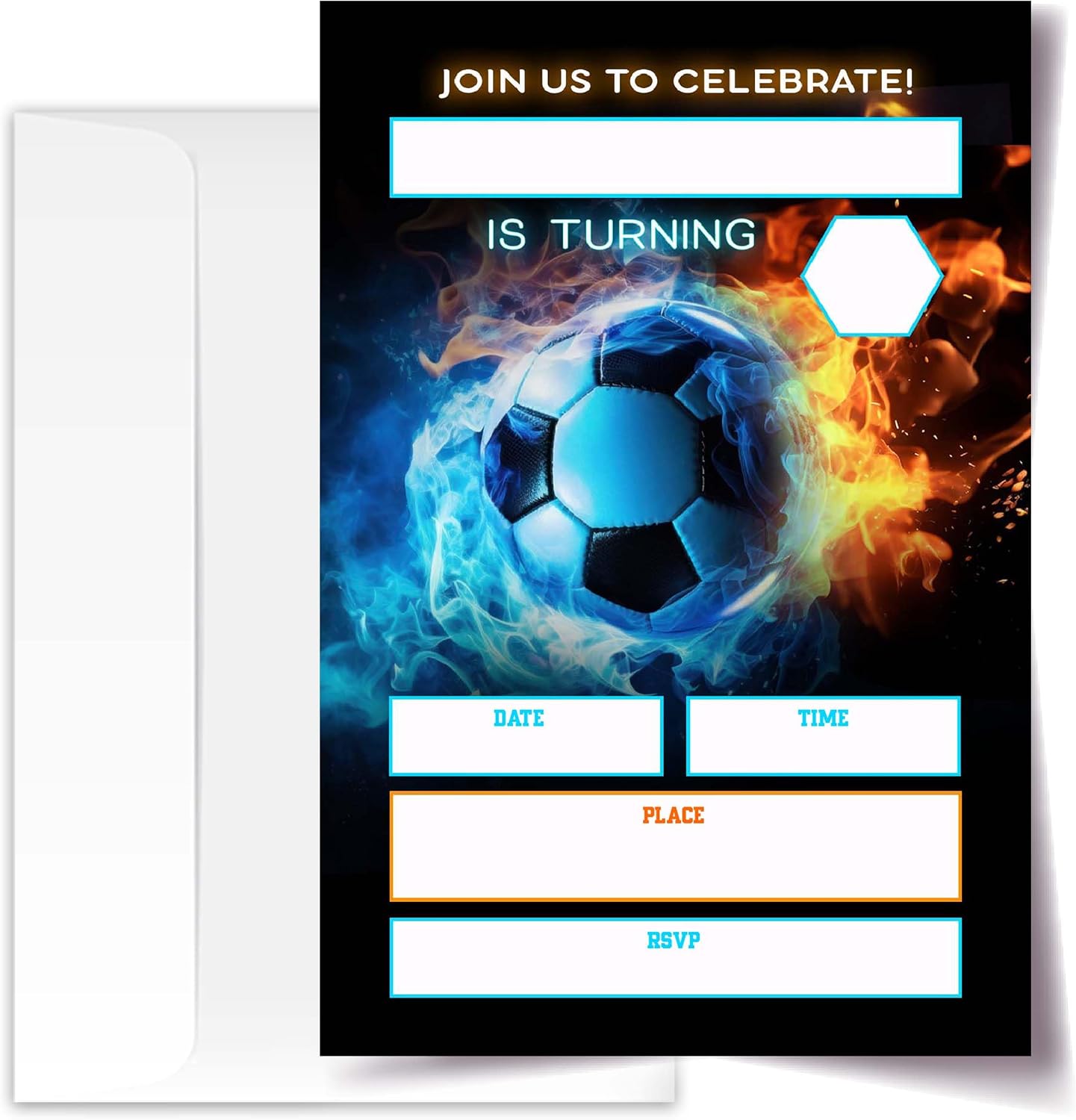 4x6 Soccer Birthday Invitations, Soccer Birthday Party, Sports Party Decorations, Birthday Party Invitations For Boys Girls, Kids Birthday Invitations. (sport（119）)
