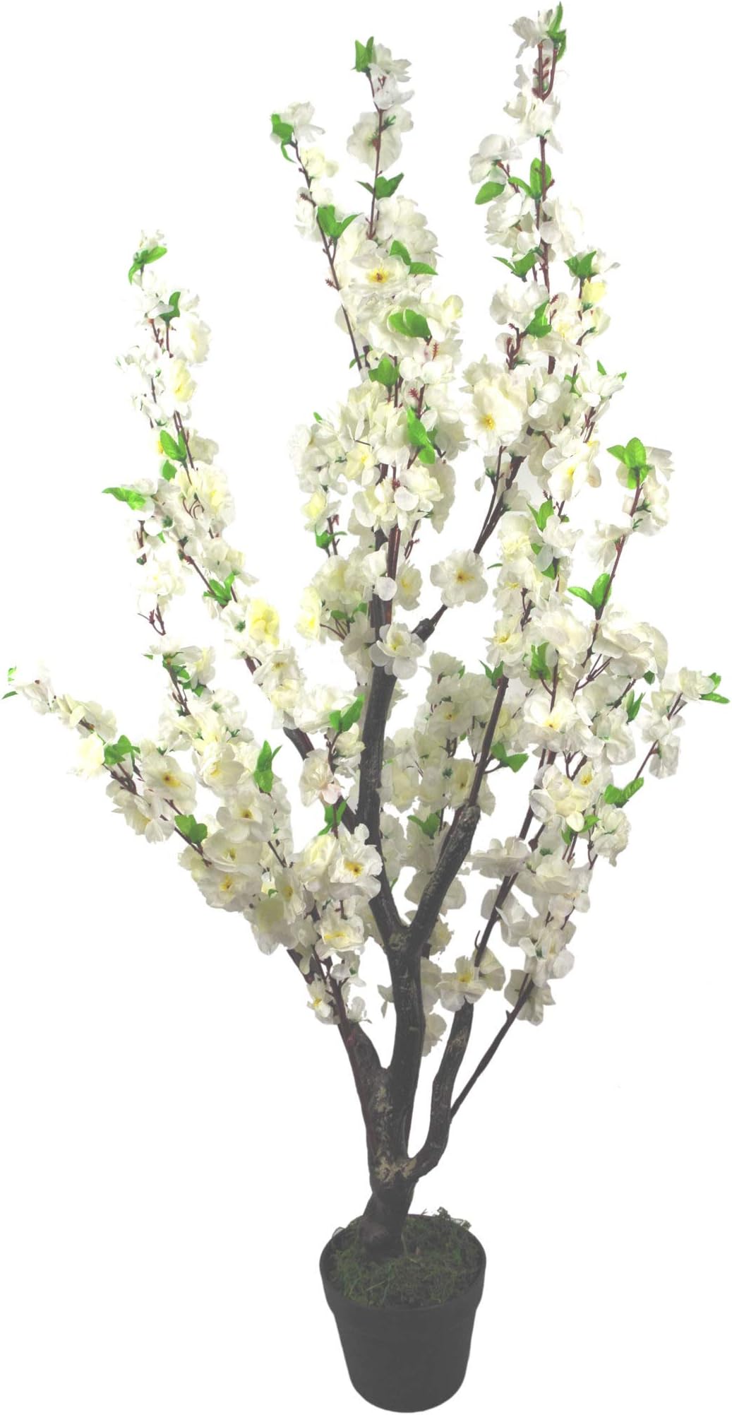 Design UK Realistic Artificial Tree, Silk, Blossom White, 120cm