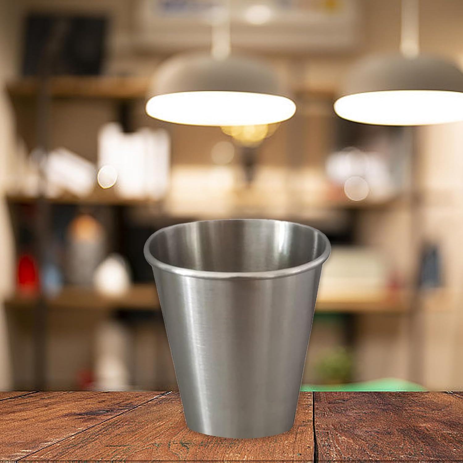 10Pcs Comfortable Rolled Mouth Cups Stylish Stainless Steel Cup Set With Rolled Brims For Parties And Outdoors Steel Cups