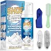 Schuhreiniger Sneaker Reiniger 200 ml Kraftvolles Fleckenentferner Schuhreinigungsset mit Reinigungsbürste und Reinigungstuch für Schuhe Sneaker Leder Nubuk Wildleder Canvas