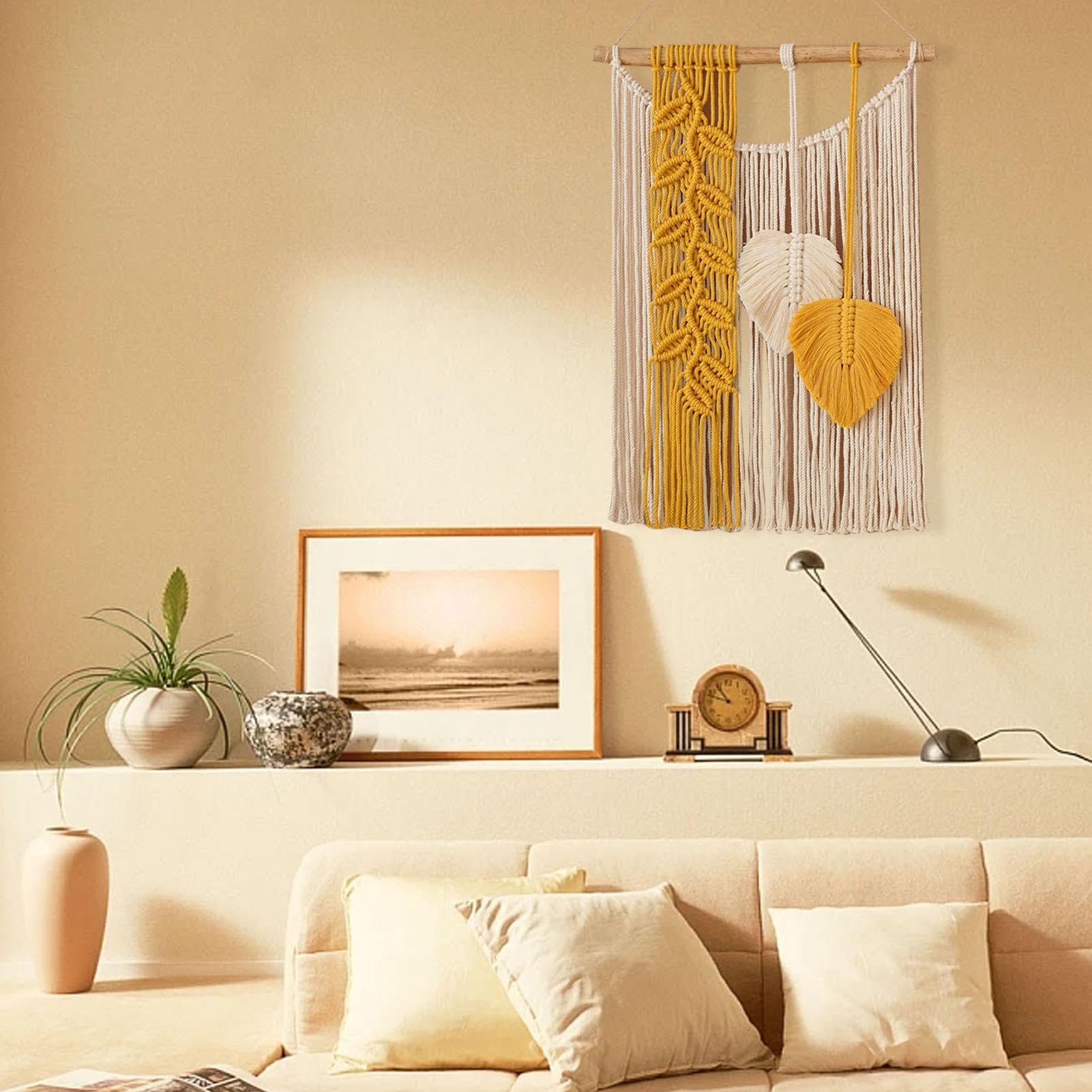Arazzo da Parete Fatto a Mano - Arte da Parete in, Decorazione da Parete in arazzo Moderno Bohemien, Decorazione da Parete per casa, Appartamento, dormitorio