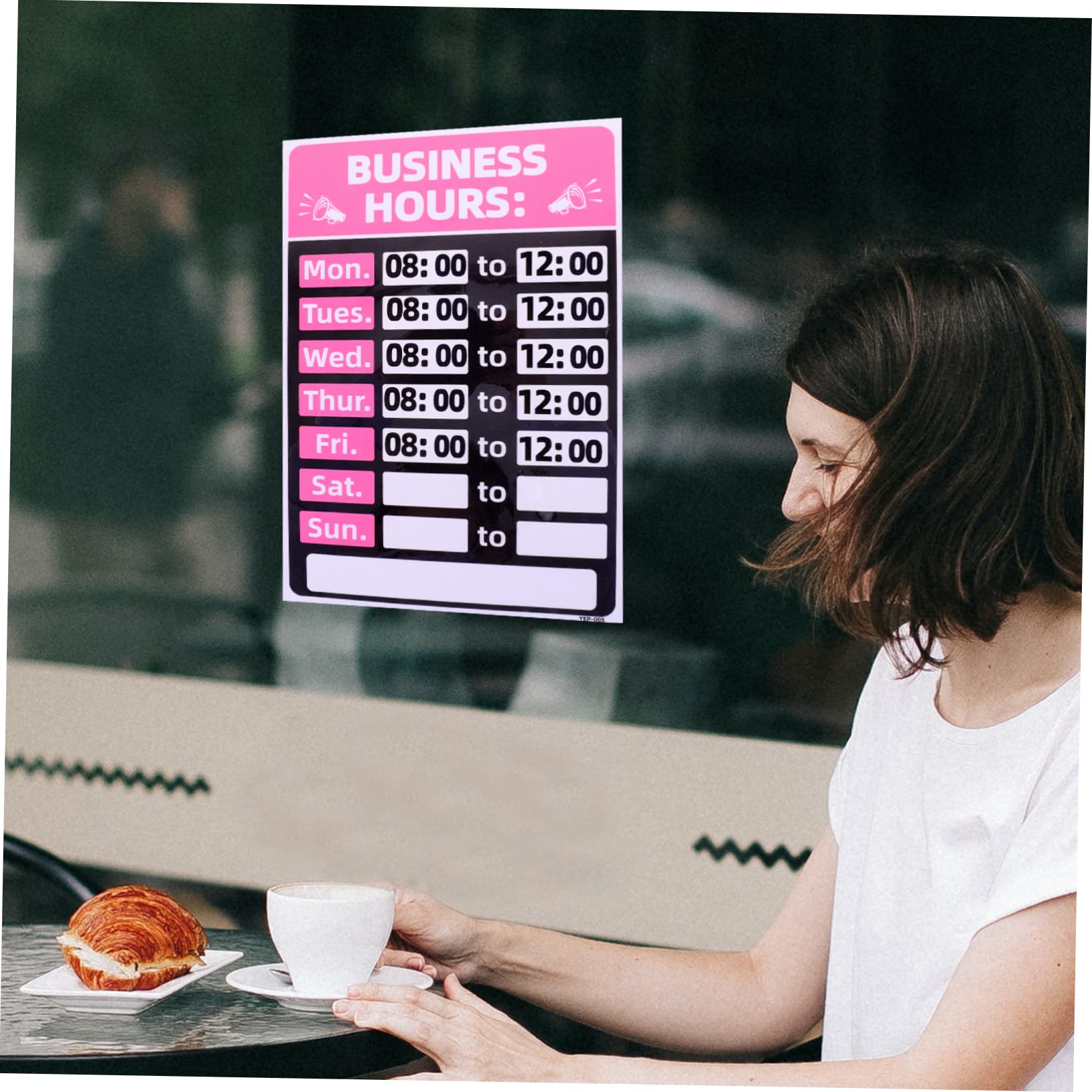 Gatuida 10stücke Wechselbare Öffnungszeiten-schild Beschriftung Für Geschäfte Restaurants Und Bars Einfach Anzubringen Und Langlebig