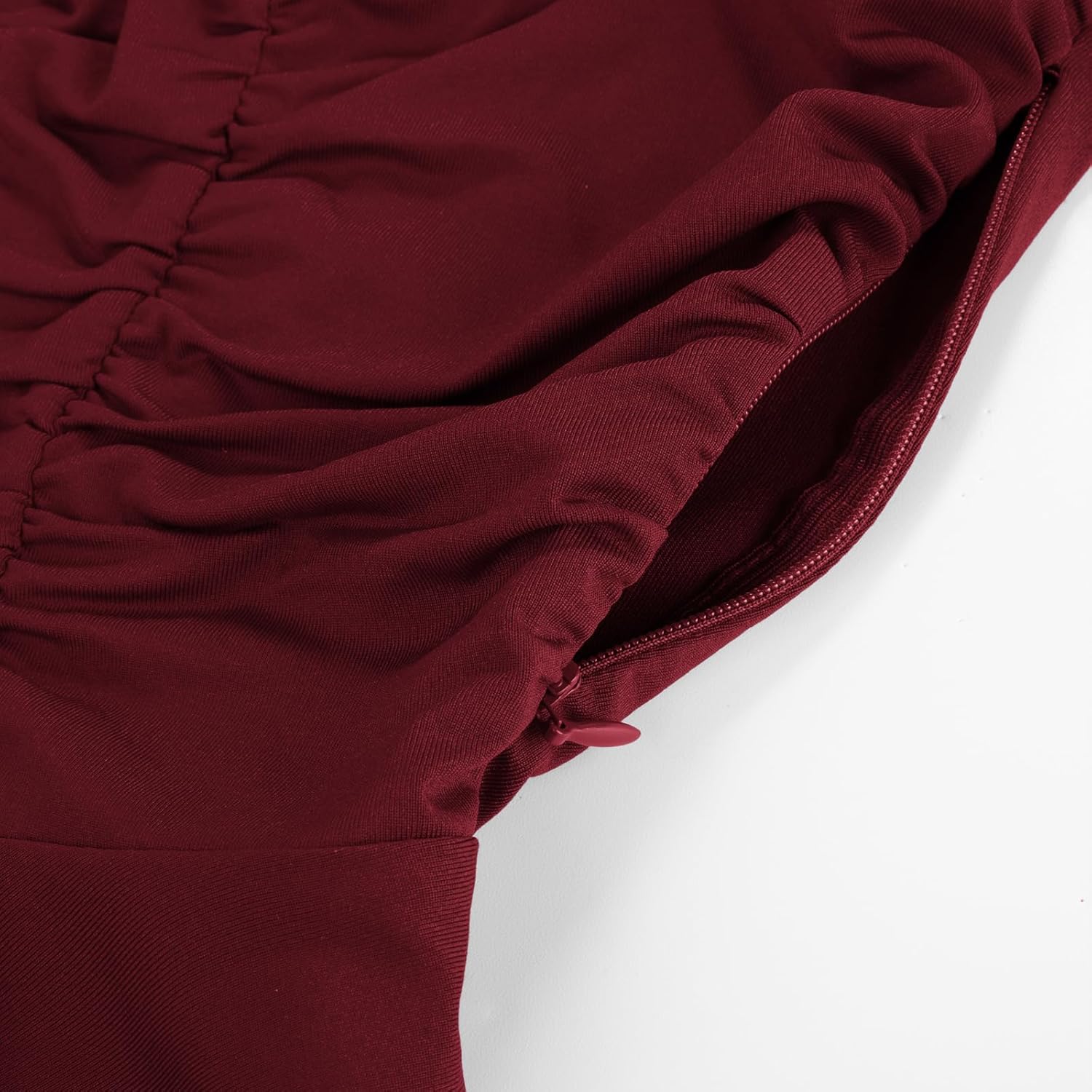 Belle Poque Peplum Tops for Women Square Neck Long Sleeve Blouses Ruffle Hem Smocked Elegant Shirts - Image 6