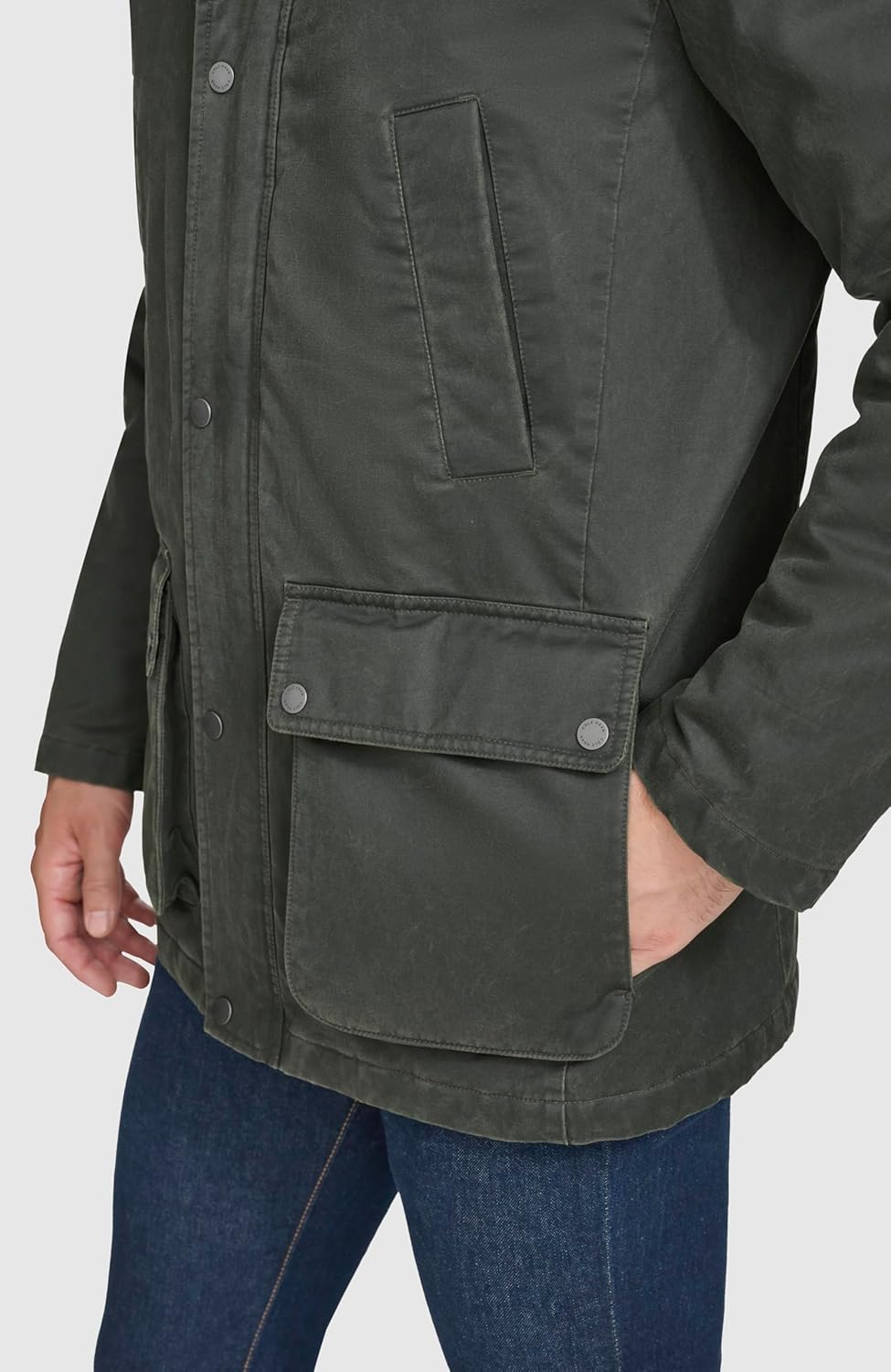Cole Haan Men's Outerwear,ARMY GREEN,L - Image 5