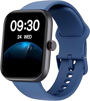 TOOBUR Smart Watch for Men Women, Alexa Built-in, Answer/Make Calls, 1.91" HD Screen Fitness Watch, IP68 Waterproof, 100 Sports, Heart Rate Monitor, Sleep Tracker, Compatible Android iOS, Blue