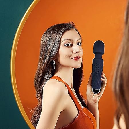 H B sales Wand Massager Vibration Magic-Vibe Cordless Handheld Personal Body Massager for Pain Relief & Rechargeable Vibration Machine with 8 Speeds, 20 Modes(multi color )