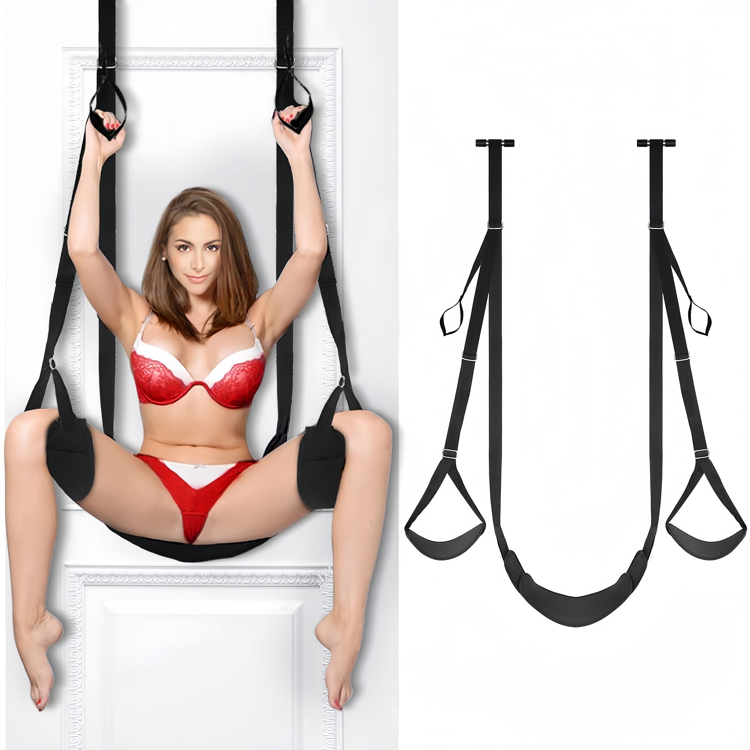 Juguetes sexuales para adultos, columpio sexual colgante, arnés sexual para parejas, muebles sexuales para adultos, columpio sexual, suéter sexual, columpio sexual para puerta, soporta hasta 136 kg