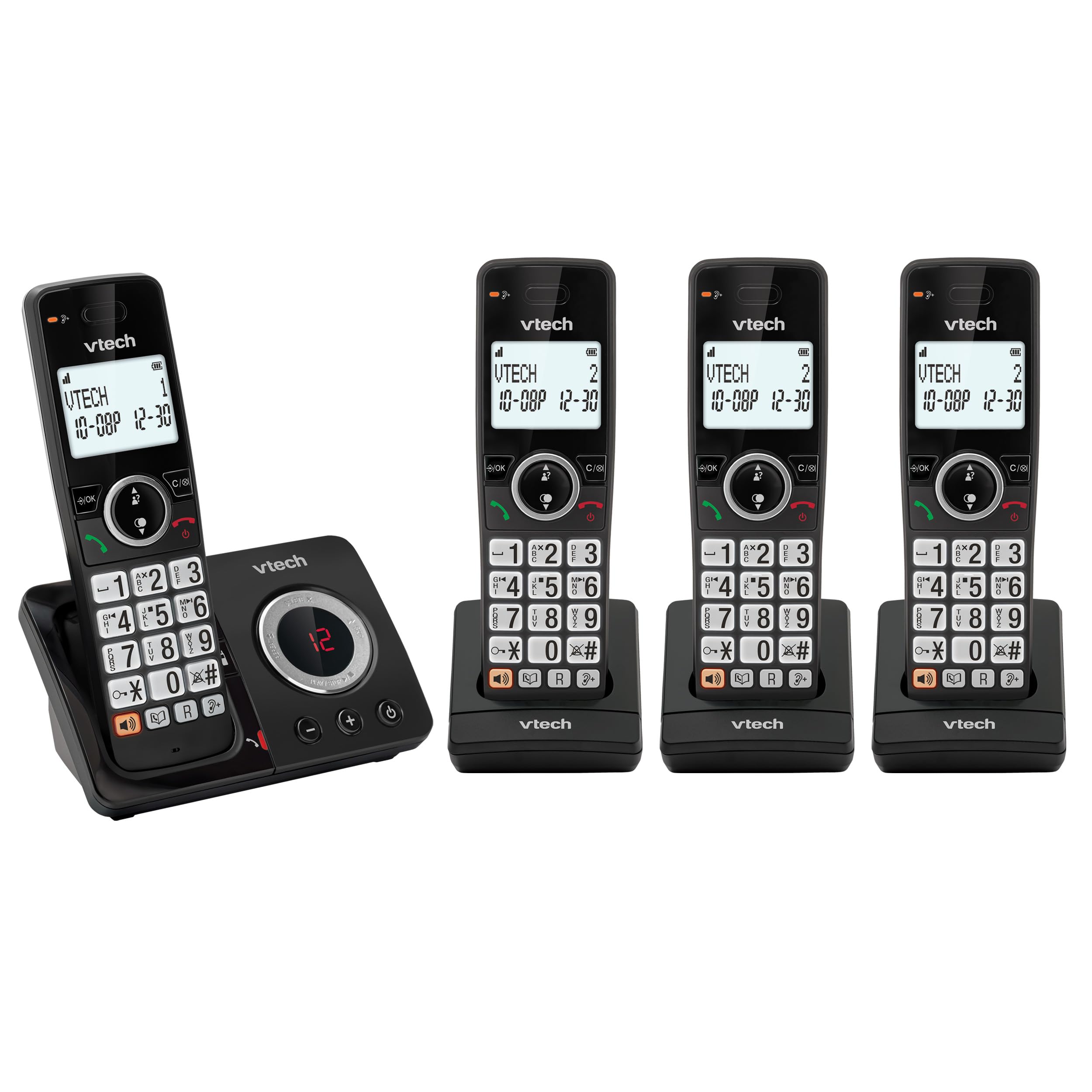 VTech EA5053 DECT Cordless Phone with Answering Machine,Nuisance Call Blocker, Volume Booster, Easy-to-Read Backlit Display, 18 Hours Talk-time, Handsfree Speakerphone, 4-Handset
