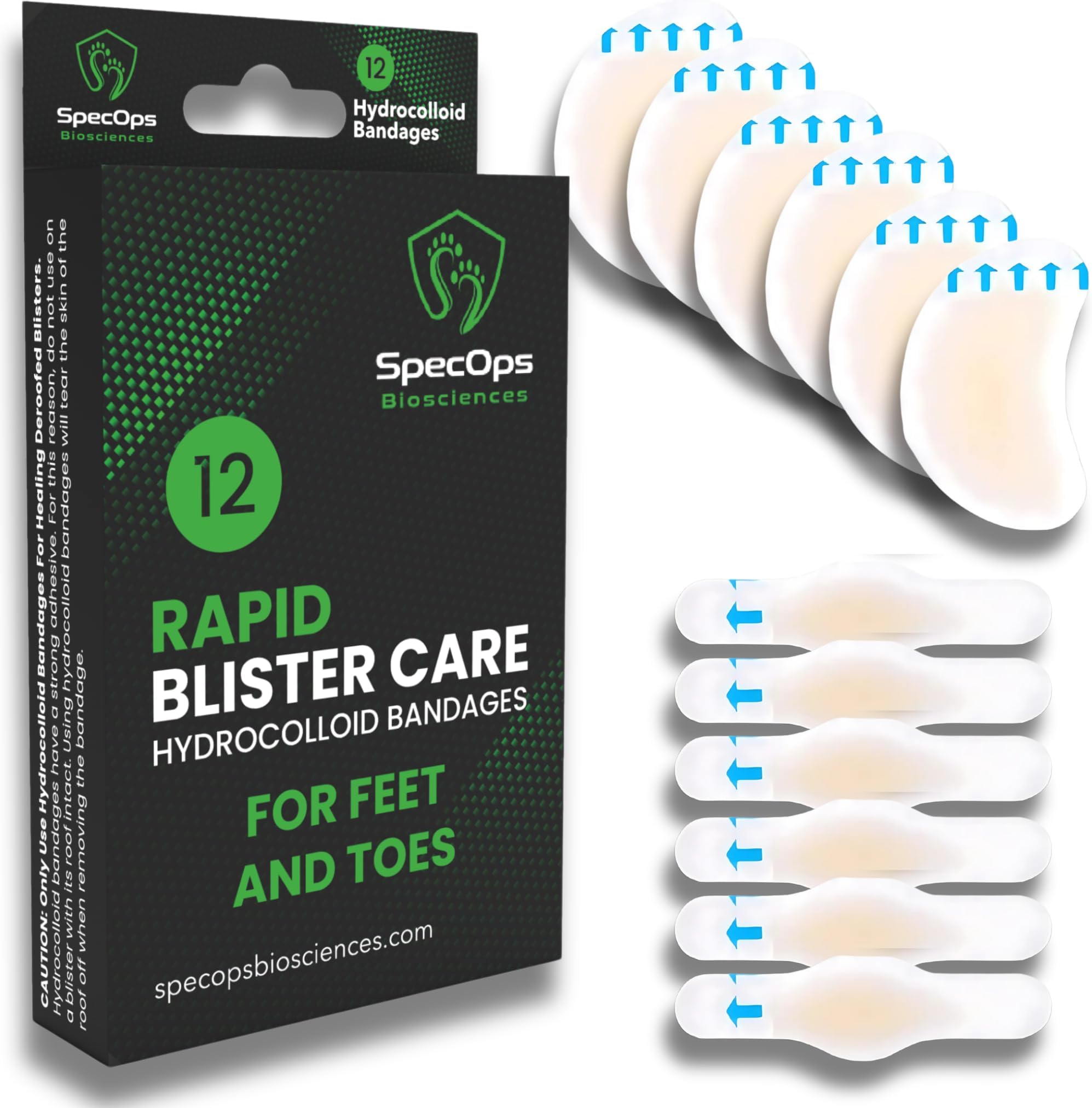 SpecOps Biosciences Hydrocolloid Blister Dressings
