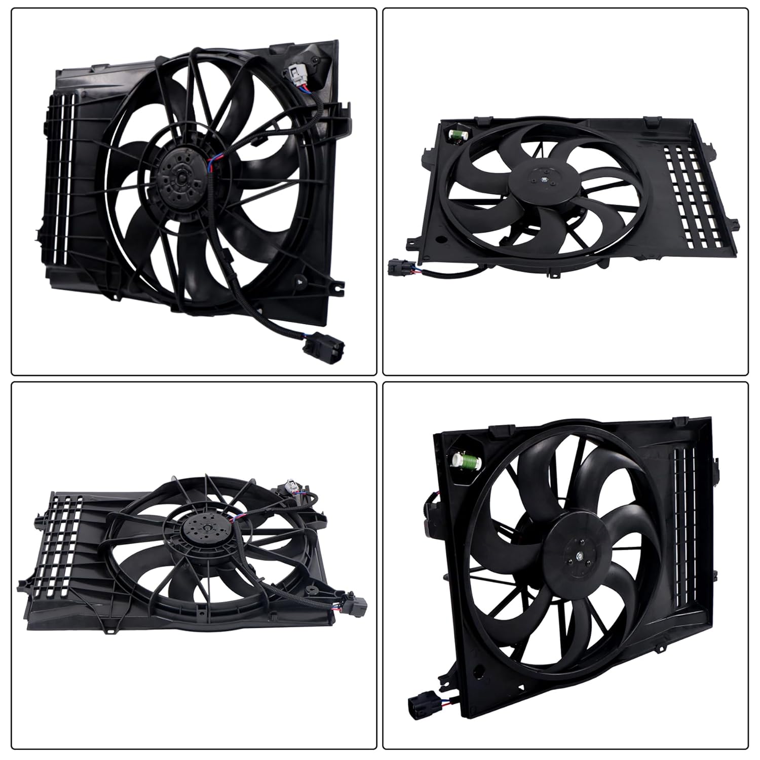 munirater Radiator Cooling Fan Replacement for Sportage 2005-2008 Replacement for Tucson 2005-2008