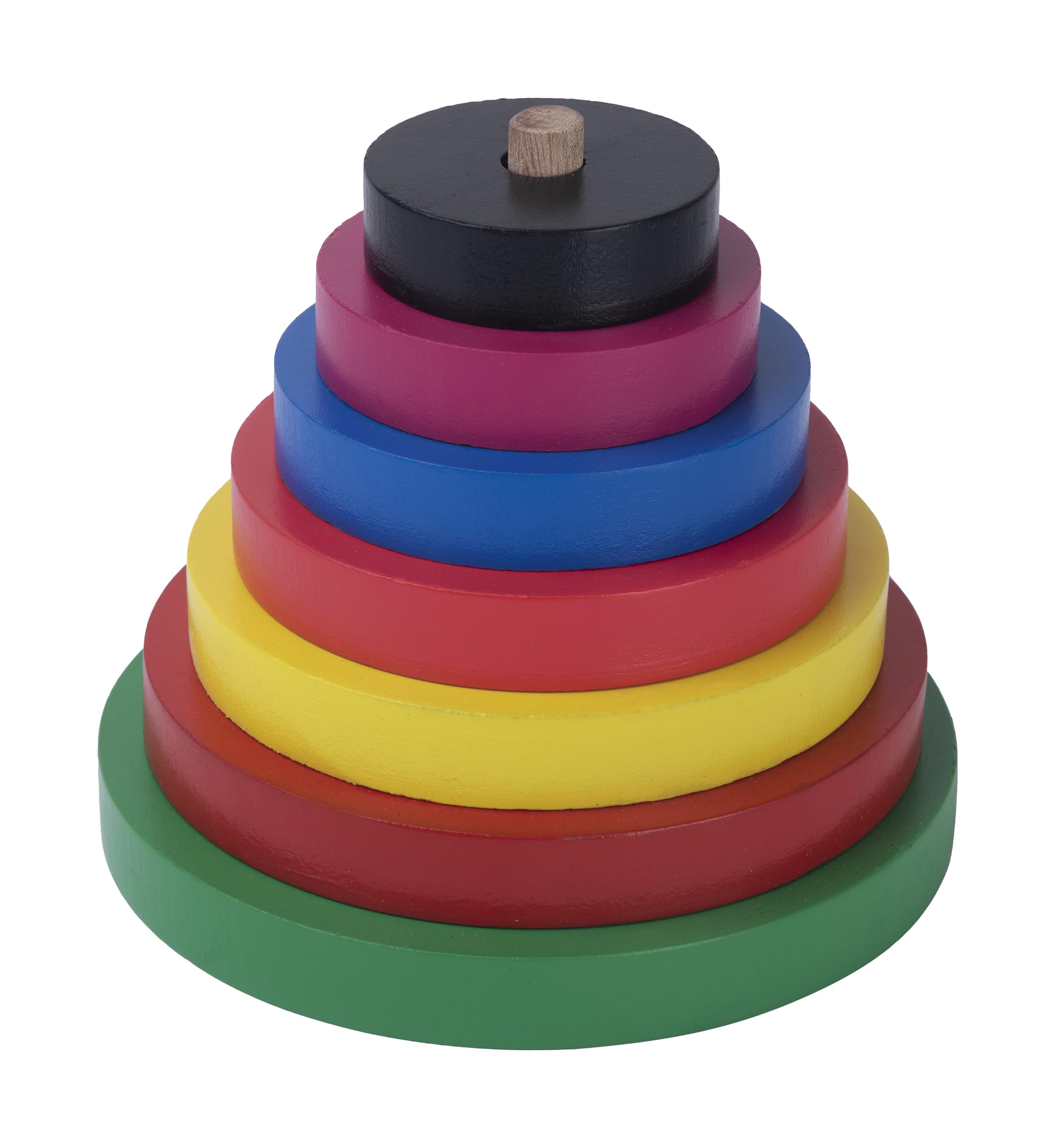WISH GENIE Wooden Graded Tower Puzzle | Fun Learning Toy | Multicolour | Stacking and Balancing Game | Educational Toy for Toddlers | 1 to 4 Years for Kids (B0CHVXL31B) Amazon Price History, Amazon Price Tracker