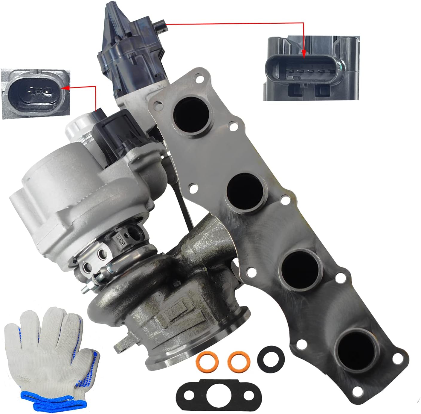 11657642469 11657630462 Upgrade Turbocharger Billet Compatible With BMW Fits for N20 N26 320i 328i 528i X3 xDrive Z4 F30 2.0L 49477-02022 49477-02025 Turbo