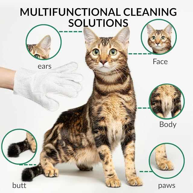 Foto 5 de 7 de RumbleBox Toallitas húmedas para gatos y perros XXL con 36 unidades de cuidado suave y masaje