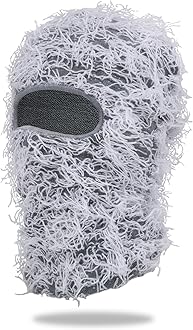 MGBPEIDistressed Balaclava Ski Mask for Men/Women Knitted Full Face Ski Mask Windproof Neck Warmer