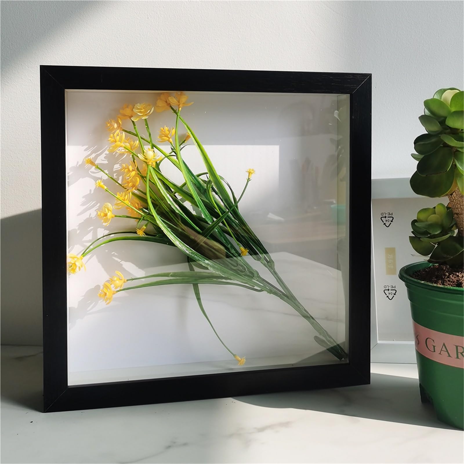 Cornici a cassettone, Cornice for scatola for ombre da 2 pezzi, profondità 3 cm(Black,13X18cm)