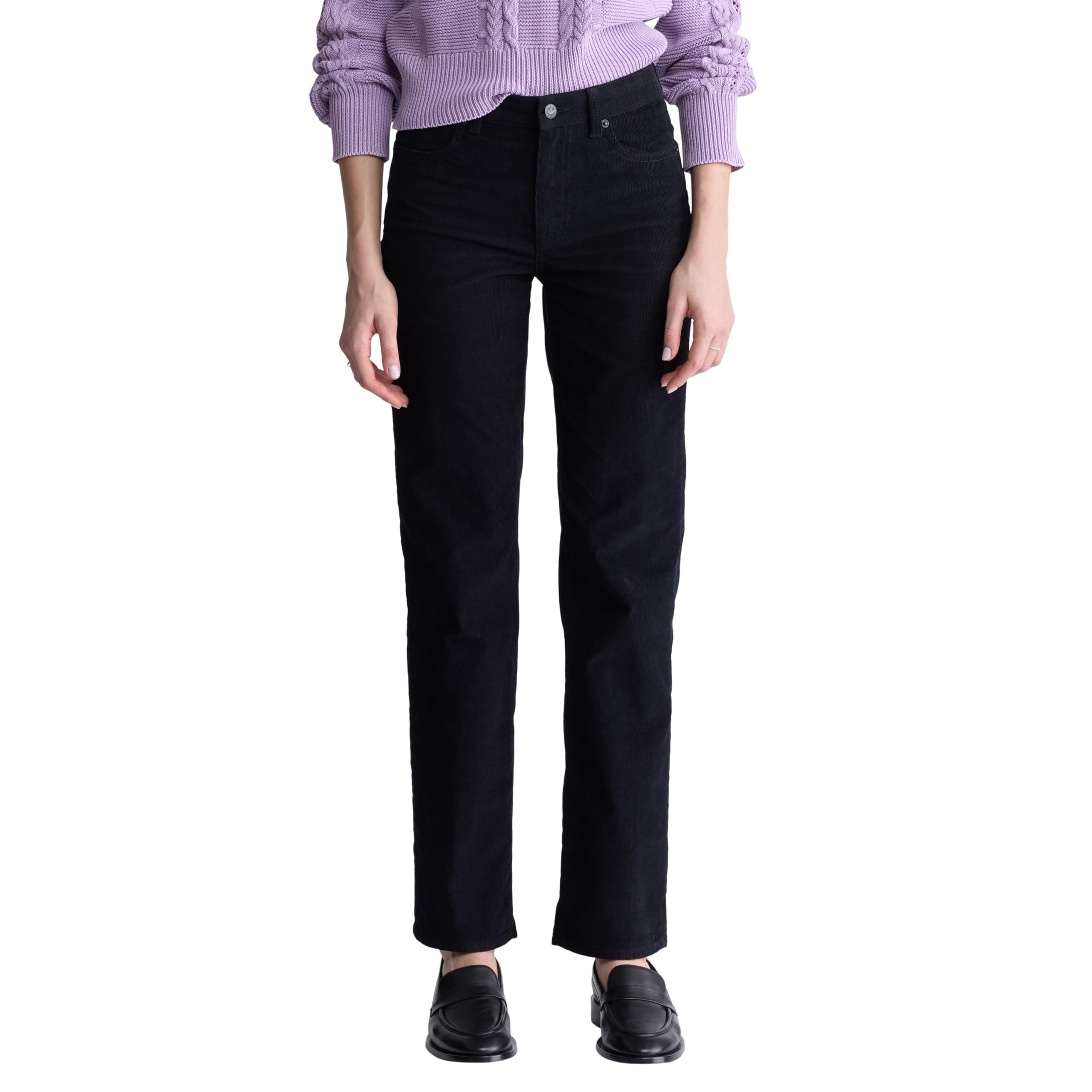 Buffalo David Bitton Women's Mary Mid Rise Straight Leg Cordurory Pant