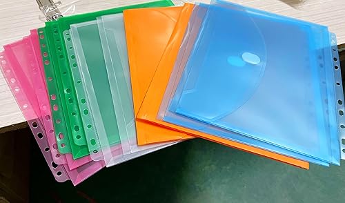 Miniatura 9 de Carpetas de archivos de plástico transparente de gran capacidad, carpetas expandibles, tamaño cartaA4, impermeables, con bolsillo para etiquetas y