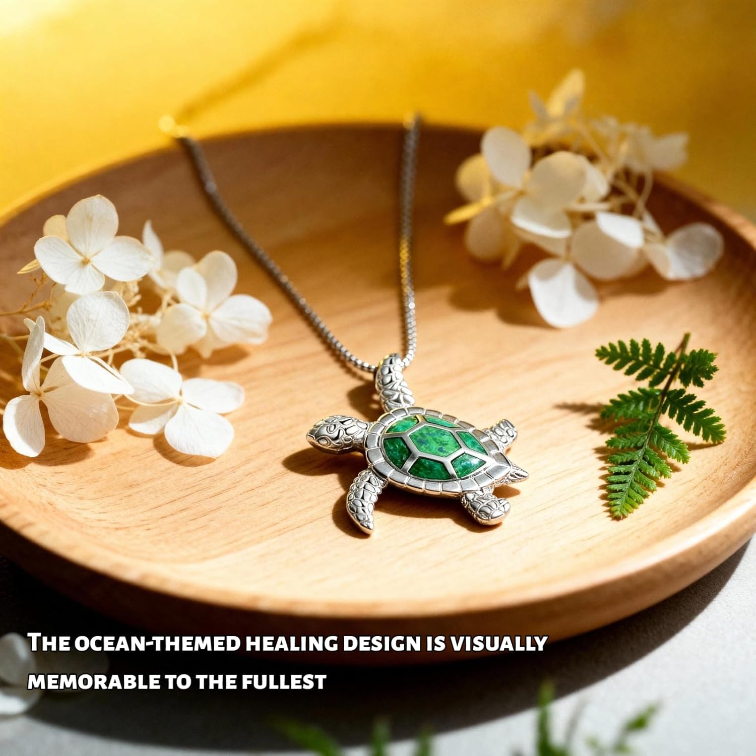 Sea Turtle Pendant Necklace, Cute, Lovely, Adjustable, Silver Plated Link Chain Animal Jewelry for Women Men - Image 9