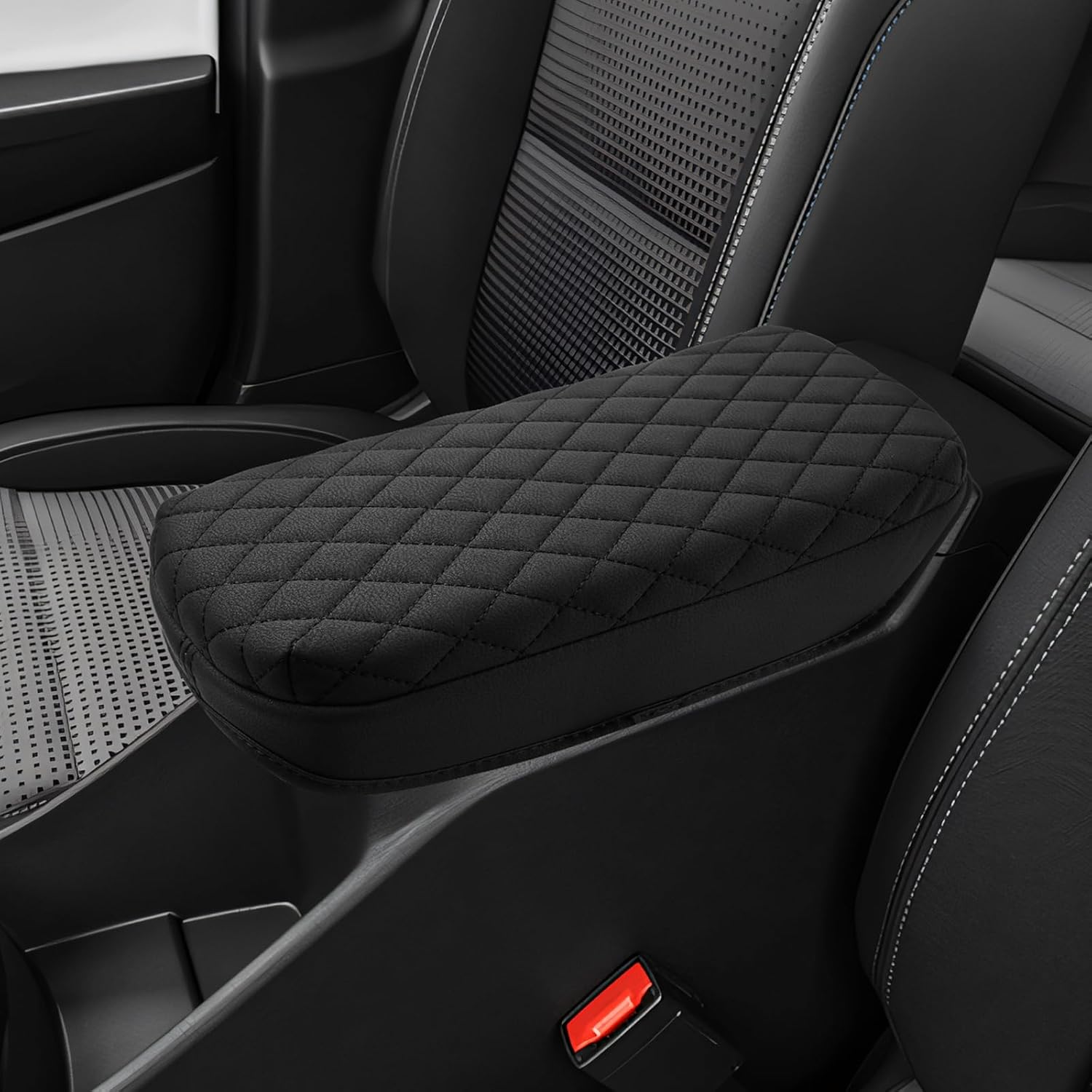 Shademax Custom for 2024 2025 2026 Chevy Trax Center Console Cover Armrest Cover for Chevrolet Trax LS/1RS/LT/2RS/ACTIV, Arm Rest Cushion Pad Leather Middle Console Lid Protector Trax Accessories