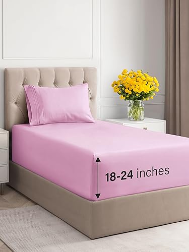 CGK Unlimited - Juego de sábanas para colchones de 21pulgadas