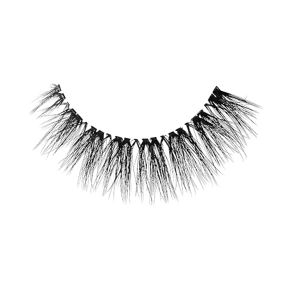Kiss Lash Couture The Muses False Eyelashes, Noblesse, 12mm Handmade Wispy Faux Silk Lash Strips for Soft, Layered Look, Lightweight Corset Woven Design, Reusable, Water Resistant, Ultra-Thin Band