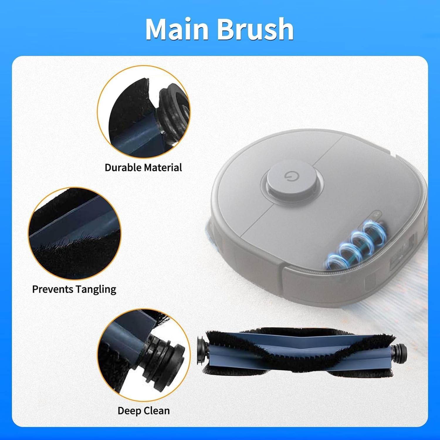 for Eufy X10 Pro OMNI Robot Vacuum Kit Main Side Brush HEPA Filter Mop Cloth Dust Bag Vacuum Kits