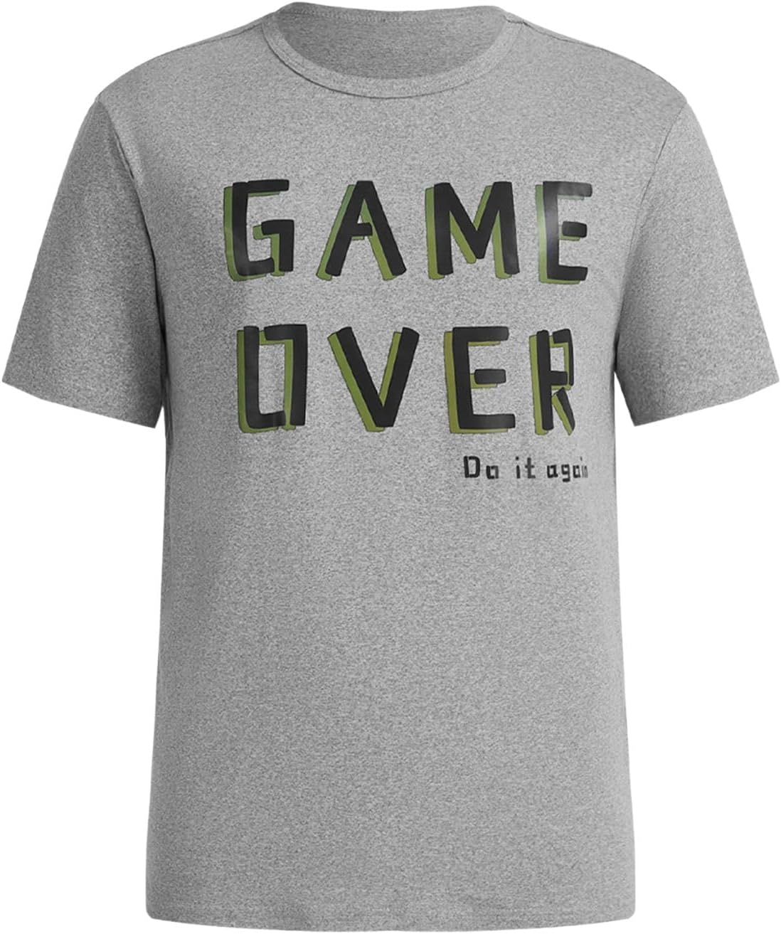 Verdusa Men's Pajamas Set 2 Piece Pjs Sets Short Sleeve Letter Print Tee and Short Lounge Set - Image 3