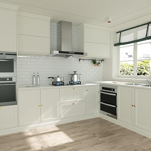 Miniatura 5 de homdiy Paquete de 10 pomos cuadrados de bronce champán, pomos cuadrados para cajones, pomos de tocador color champán bronce cepillado con un solo