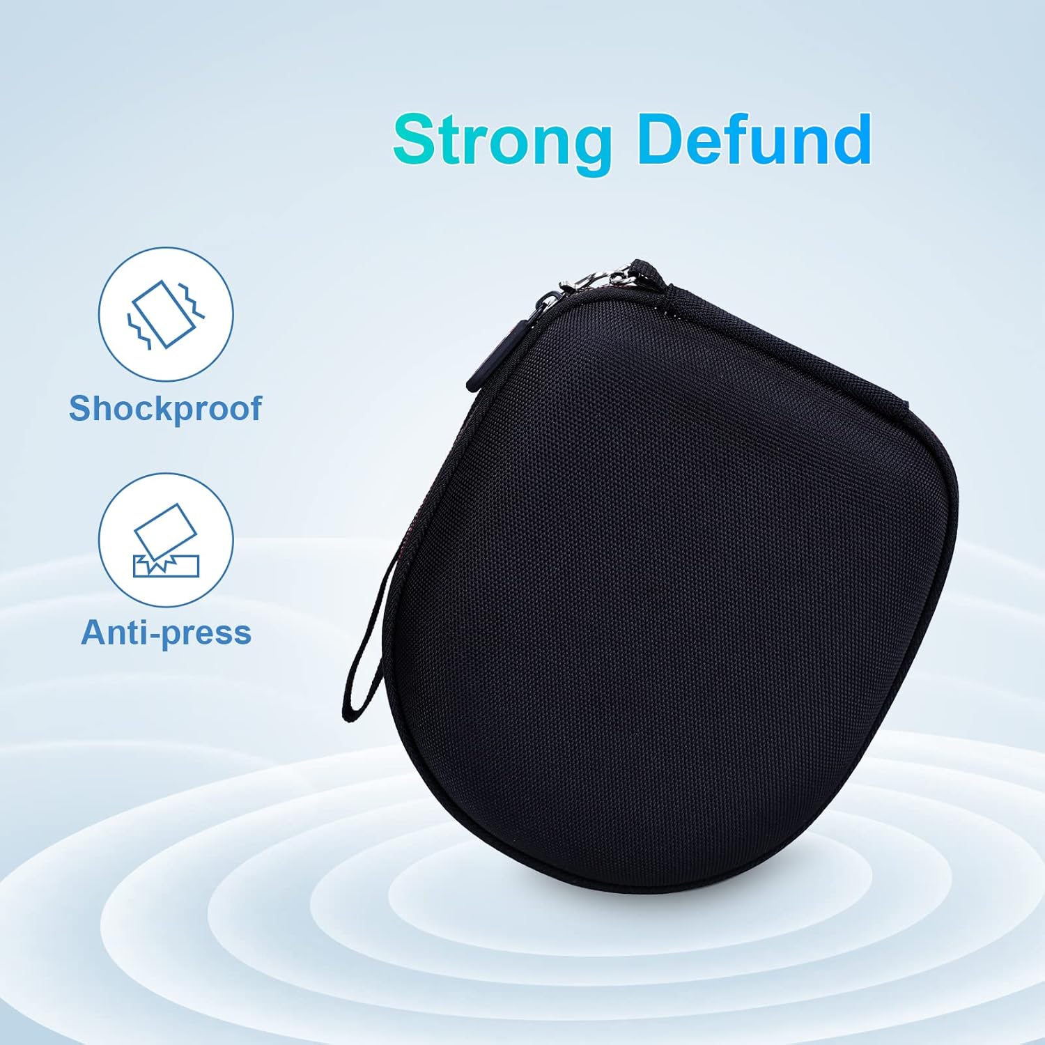 Kids Headphones Case Compatible with Elecder i37 / Noot K11 / iClever BTH12 / HS19 / BTH26 / JoySpark-T5 / Candy Bila BH03 / EarFun/IMYB/MIDOLA MD-B01 Foldable Kid Headphone,Blue (Case Only) - Image 6