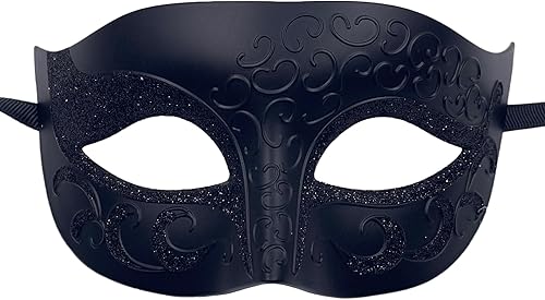 Miniatura 49 de Máscara de mascarada para hombre, máscara de aspecto antiguo para Halloween, fiesta veneciana, fiesta de máscaras y baile de máscaras