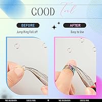 Vista 3 de Hicarer 2 piezas de herramientas de apertura de anillo de salto, herramientas de apertura de anillo de salto de acero inoxidable, abridor de anillo
